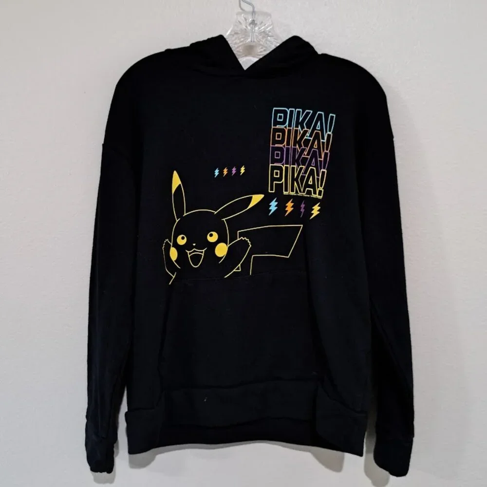 Pokemon Pikachu Hoodie Yellow Black long sleeve youth XXL Old Navy